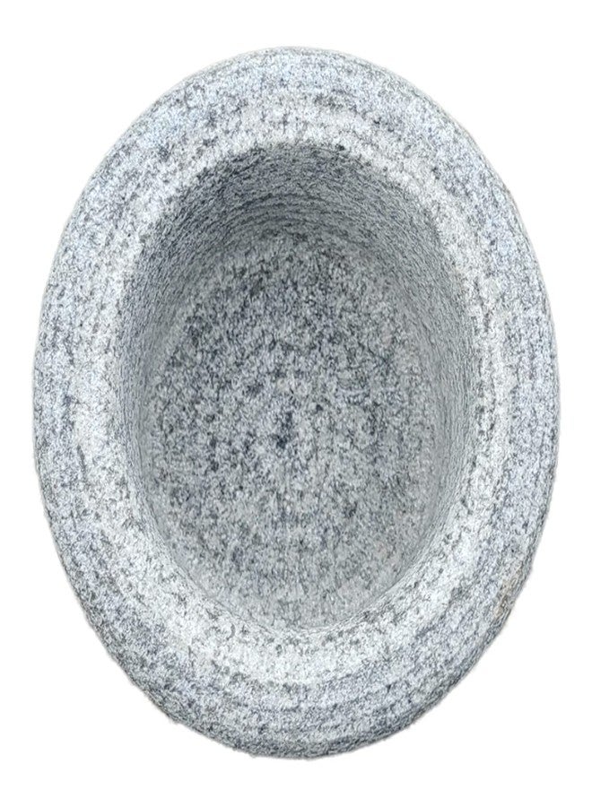 EZAHK Mortar and Pestle Set for Spices, Okhli Masher, Khalbatta, Kharal, Mixer, Natural & Traditional Grinder and Musal, Well Design for Kitchen, Home, Herb (3x3 inch)) - Image 4